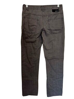Hurley Mens Gray Slim Fit Jeans Casual Straight Leg Denim Pant Size 28